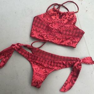 Red Cheeky Bikini